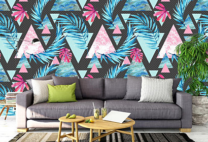 Fototapeta Modern tropical pattern 14051